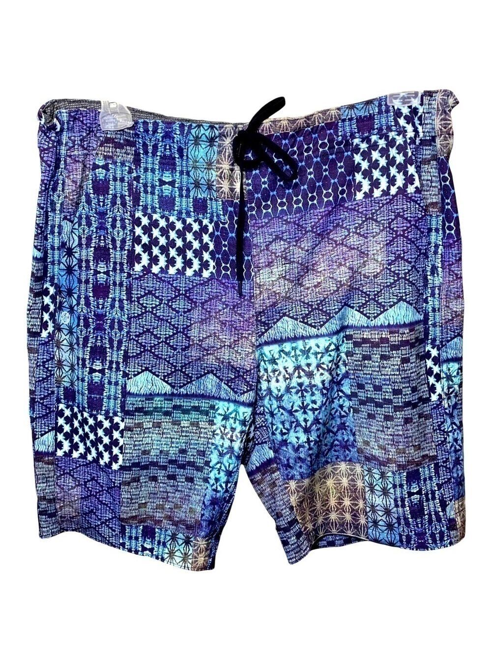 MANDUKA Blue Yoga Athletic 9' Short Lightweight Breathable Movable Coastal Sz XL